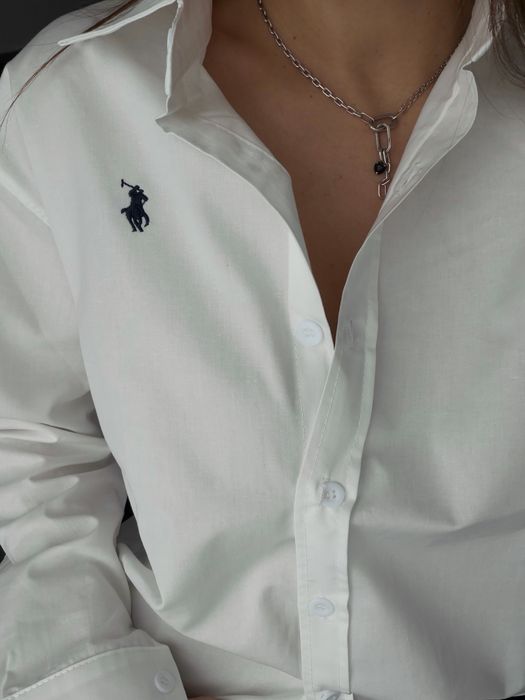 Сорочка жіноча, сорочка ralph lauren, блакитна сорочка, біла сорочка