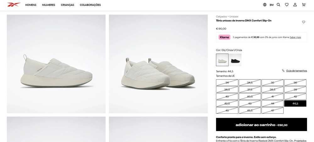 Reebok Dmx Sapatilhas unissexo Tam 36,5