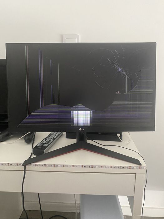 Monitor Lg 24 display rachado