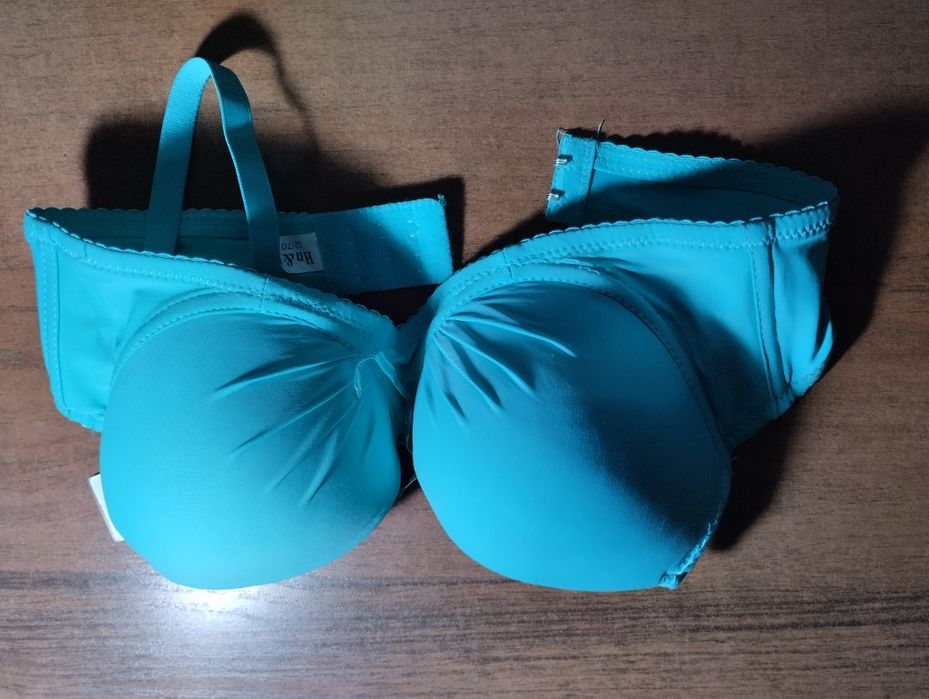 Biustonosz push up, 32/70 A, brak jednego ramiączka