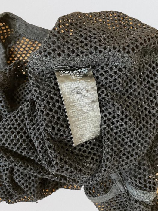 Zadig & Voltaire Wild Fishnet roz. M damska ażurowa bluzka