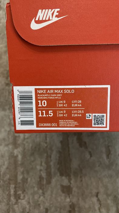 АКЦІЯ Чоловічі кросівки Nike air max Solo DX3666-001 Оригінал 44-46