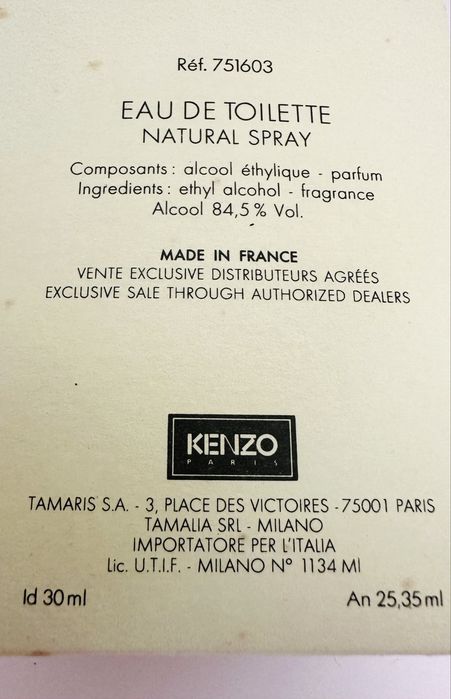 Kenzo Kenzo 30 ml EDT unikat