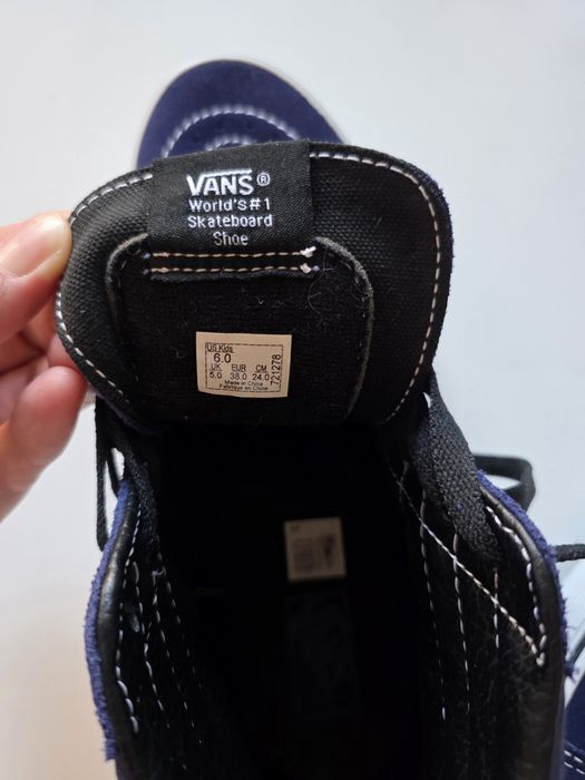 Vans SK8 buty 38 granatowe damskie męskie za kostkę