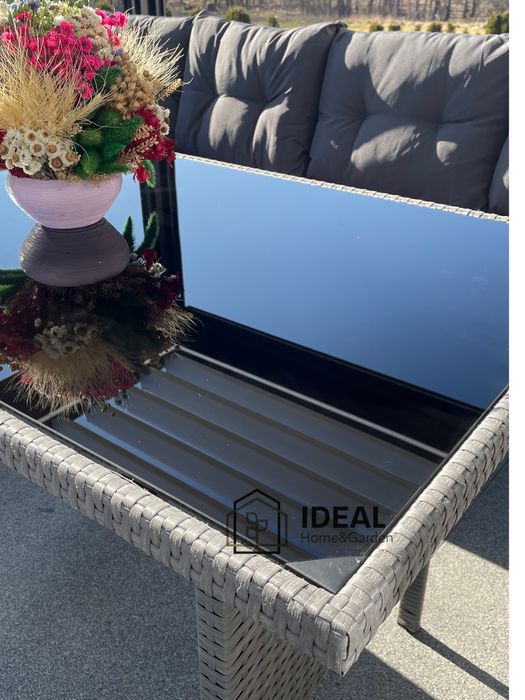 Narożnik ogrodowy technorattan zestaw meble ogrodowe kolory