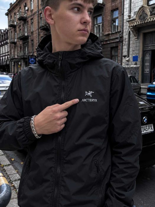 Нейлоновая Ветровка Arcteryx Goretex / Артерикс Куртка Черная / XS S M L XL XXL