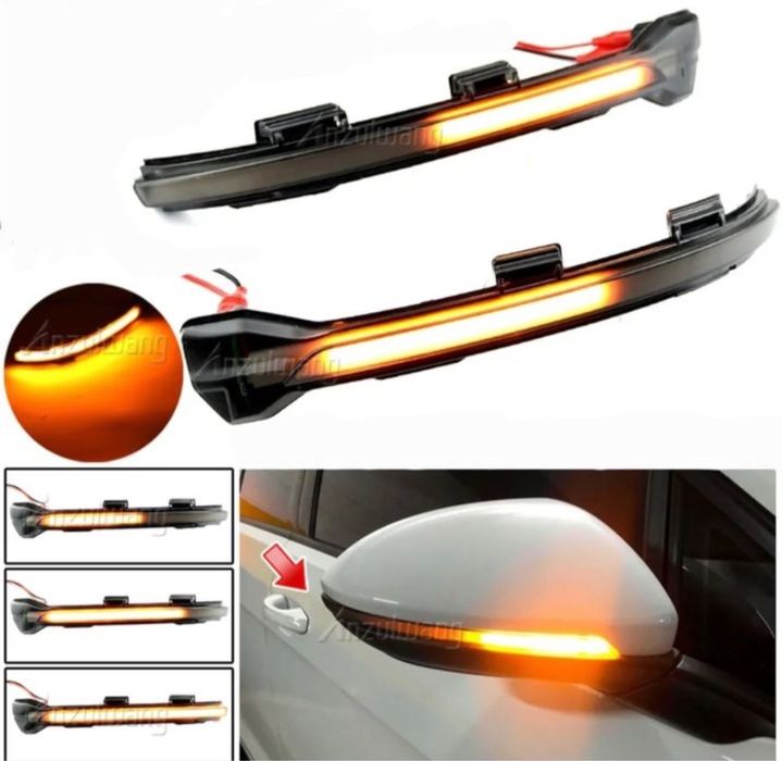 Динамічні поворотники Volksvagen golf 7 jetta 7 VW LED поворотник