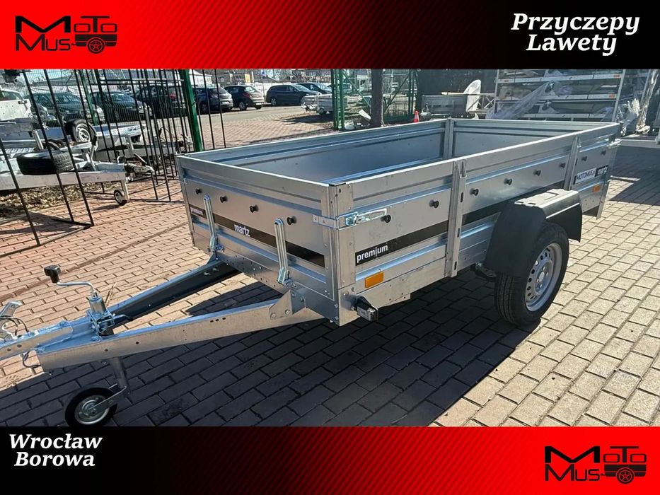 Martz Przyczepa Martz Premium 230x126x40cm resor+amortyzator DMC 750kg dostawa pod dom MOTOMUS  Przyczepa Martz Premium 230x126x40cm 750 kg resor dostawa Wrocław