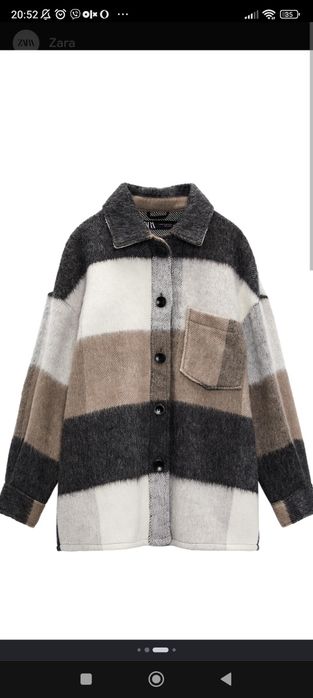 дуже тепла  рубашка-куртка Zara,в трьох кольорах м,л