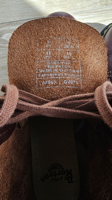 Buty Dr. Martens 1460 Pascal bordowe, brązowe, bardzo mało używane rozm.  42-43