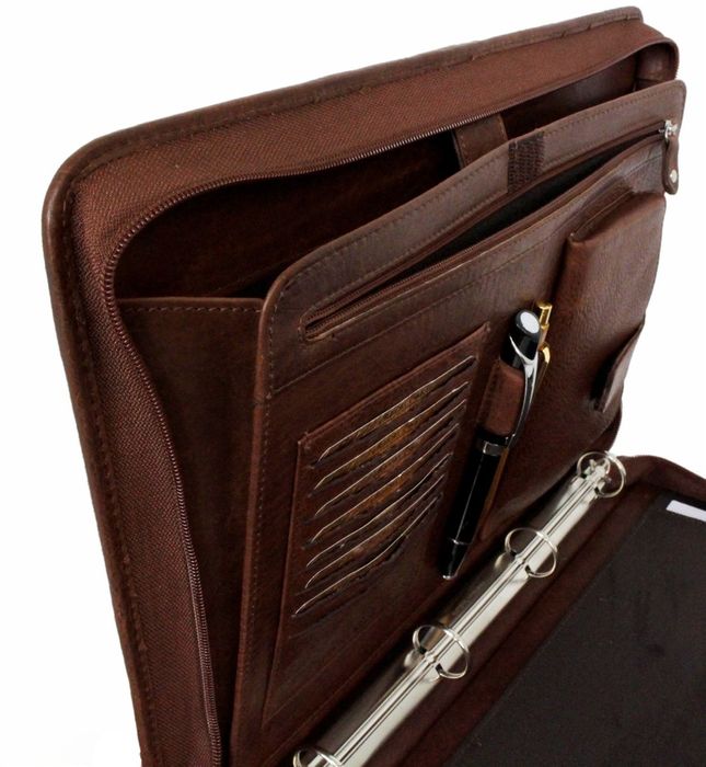 Teczka, aktówka, A4 skórzana, PREMIUM