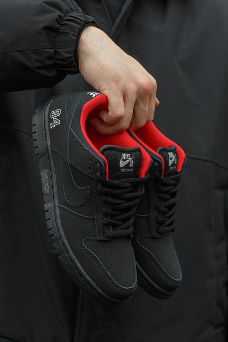 36-45 Nike SB Dunk x Supreme 94 Black