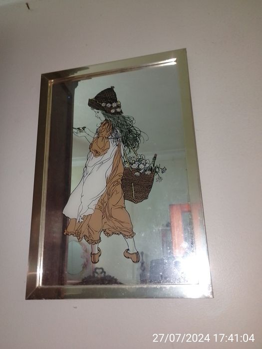 Quadro vintage - menina