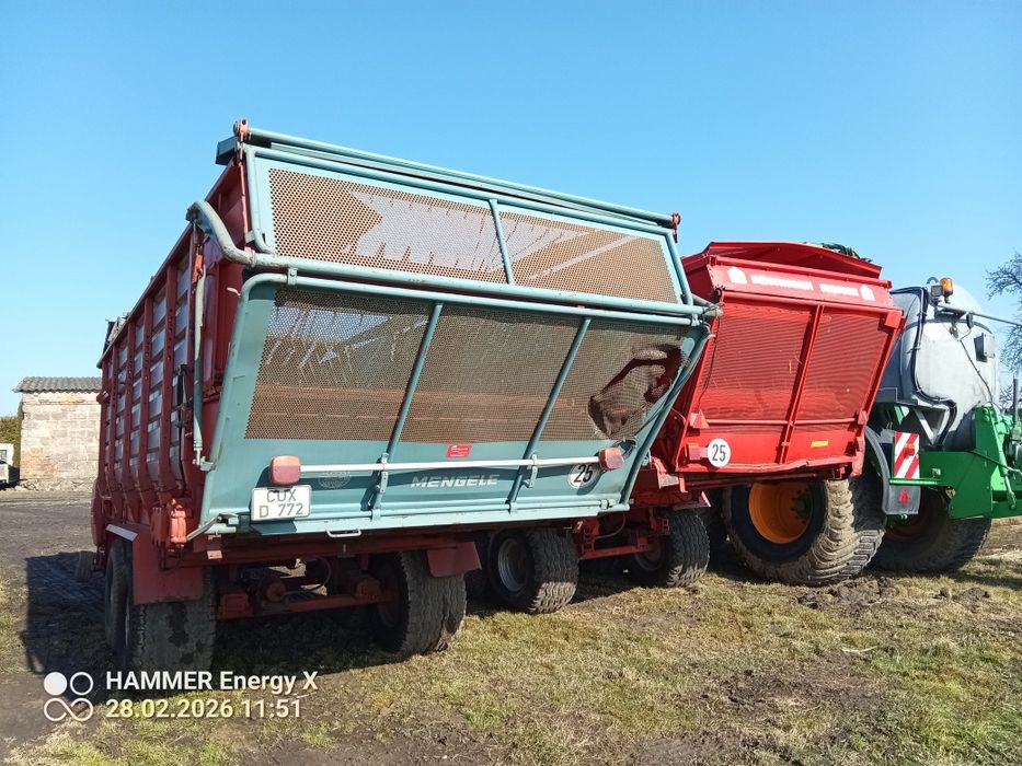 Przyczepa samozbierająca Mengele super garant 543/2  rotant740/2 potti