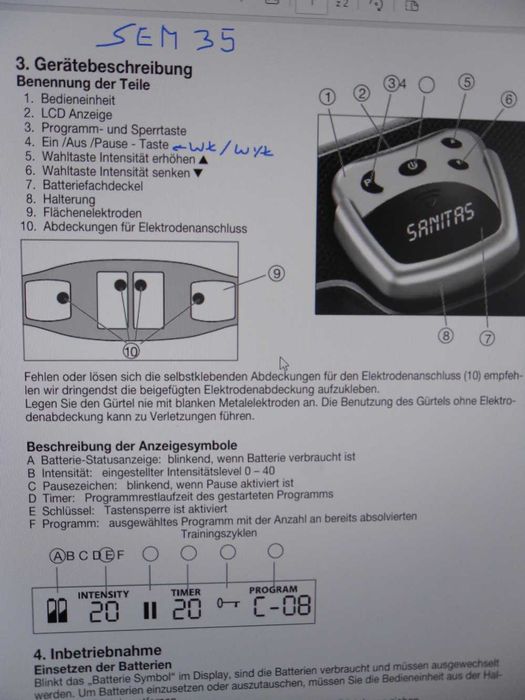 Pas stymulator mięśni brzucha SilverCrest