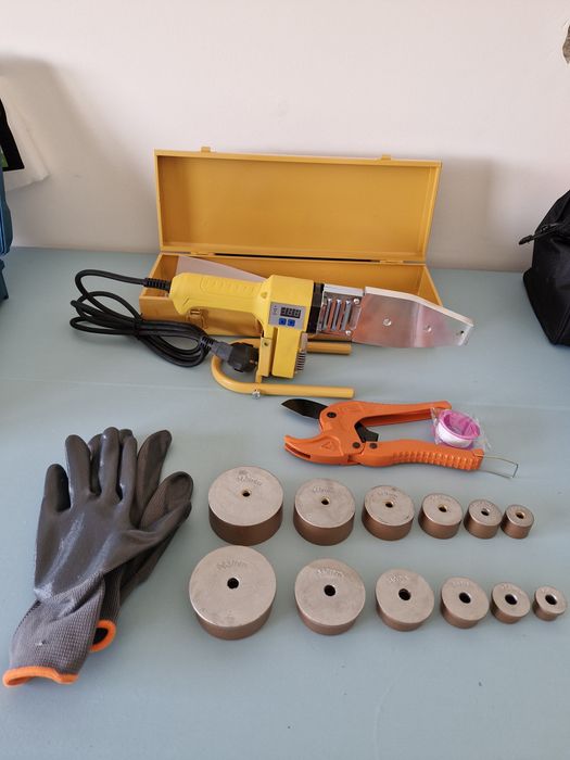 Polifusora com controlo temperatura maquina soldar tubos