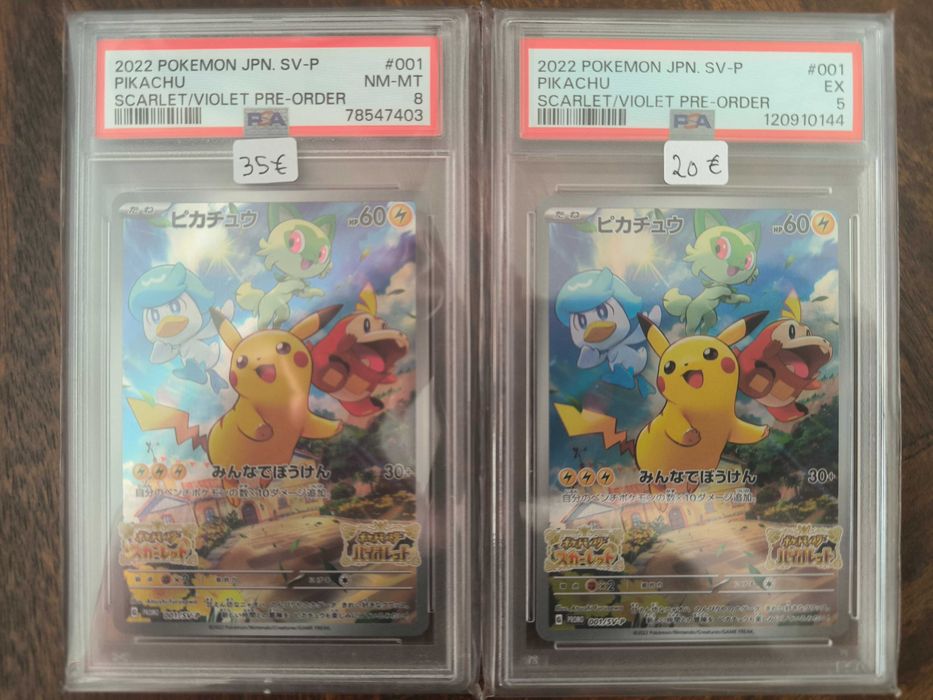 Cartas Graded Pokemon TCG - PSA/BGS/CGC Inglês e Japonês