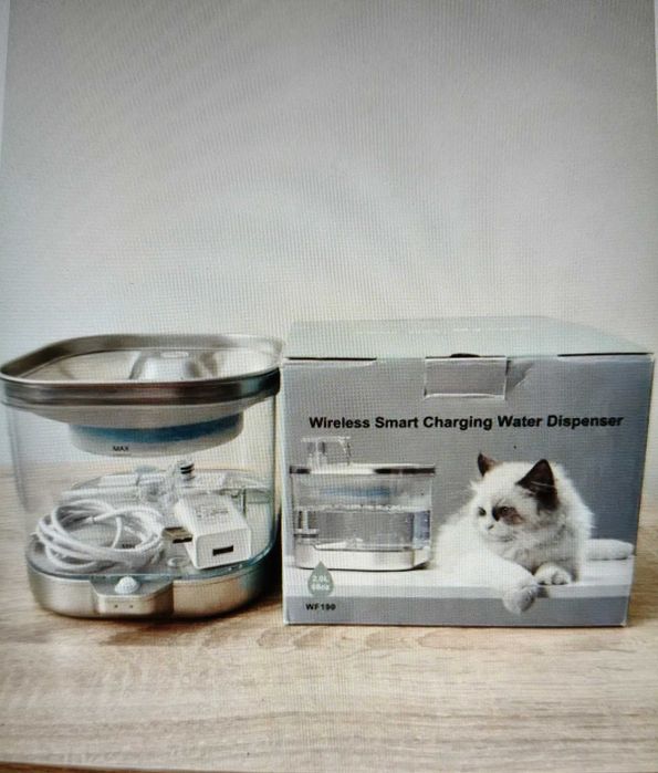 Поїлка - фонтан для котів і собак NPET WF190 2л з акумулятором