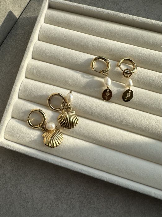 Біжутерія, сережки, підвіска, натуральні перлини