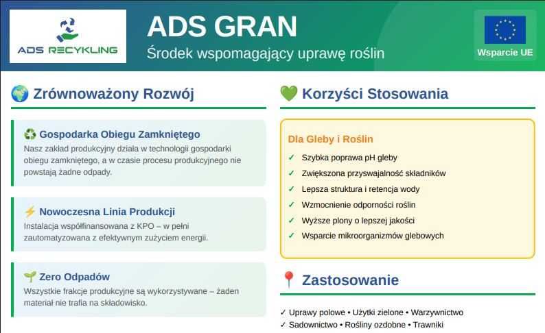 Wapno Granulowane ADS Gran 3w1 BIG-BAG | Pod Zboża, Pszenicę, Kukurydzę i inne