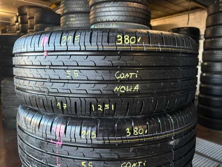 2X Opony Letnie 215/55R17 98H CONTINENTAL ECOCONTACT 6 6.8MM 2025 NOWE