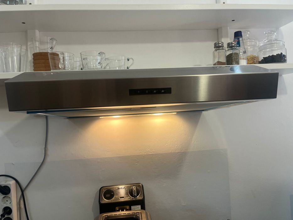 LAGAN Exaustor de parede, aço inoxidável, 60 cm