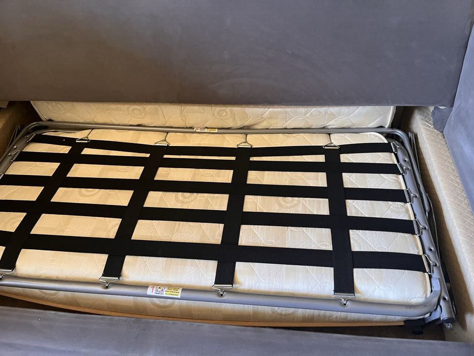 Narożnik welurowy modalto szary rozkładany