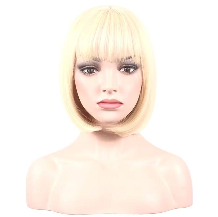 Peruka jasny blond bob