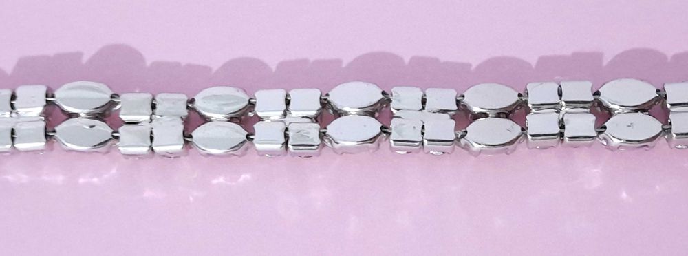 Choker prateado com pedras Zara (usado)