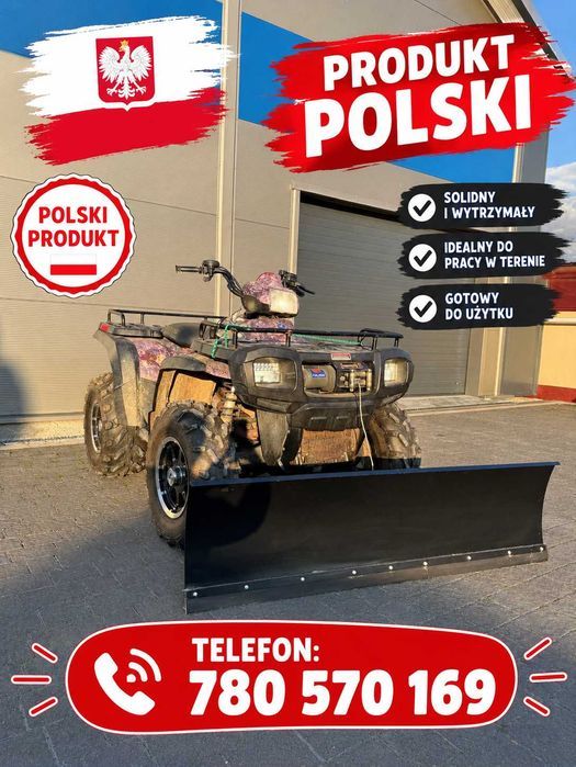 Pług do quada uniwersalny polska produkcja nowy transport