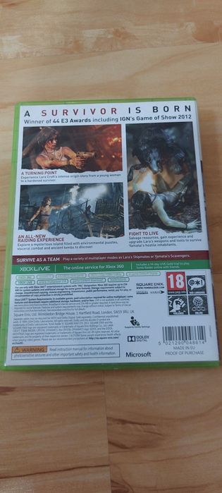 Gra Tomb raider na Xbox 360