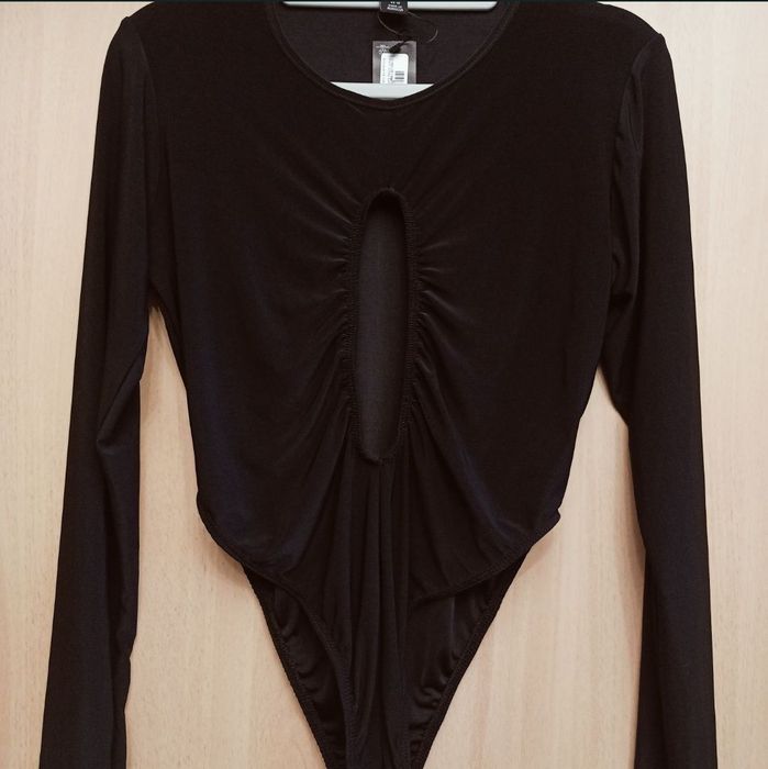 Body czarne z długim rękawem  Pretty little thing , EU  42