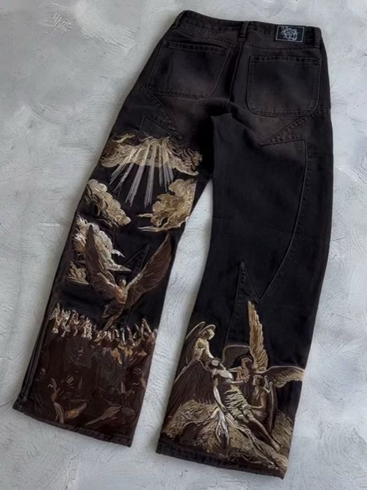 Джинси Vescartes Heavens Eclipse | джинси з ангелами | версатес