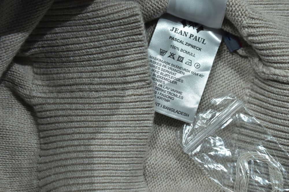 Jean Paul Pascal Zipneck Bawełniany Sweter Męski L