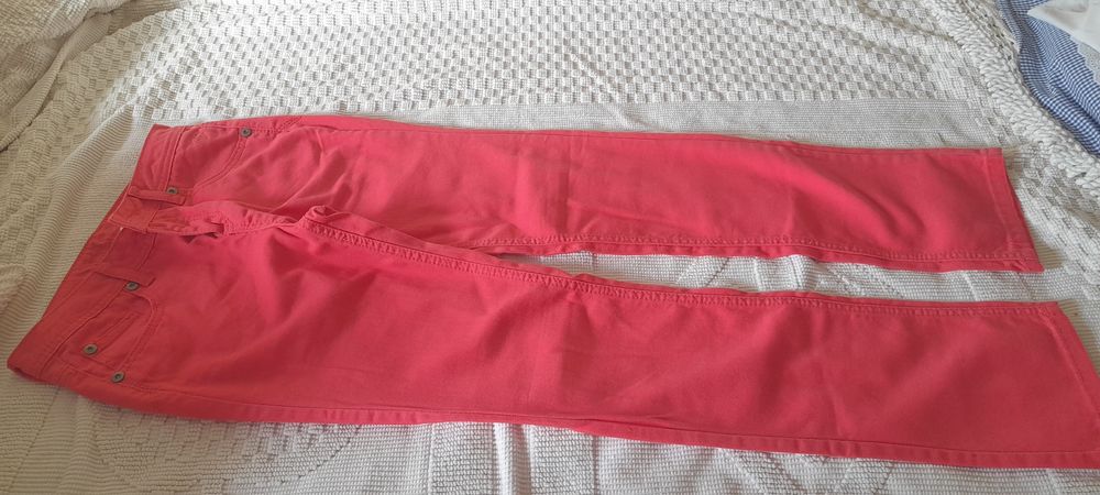 Calças  jeans rosa  14 anos  10€