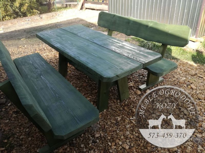 CENY DO KOŃCA LUTEGO Meble ogrodowe drewniane góralskie Lite drewno