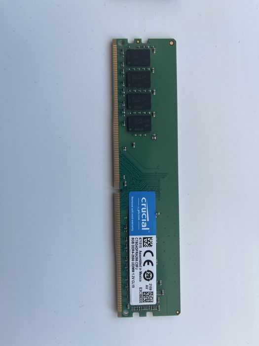 ОЗУ Crucial 8GB DDR4 2666 MHz рабочаяЗамовленна