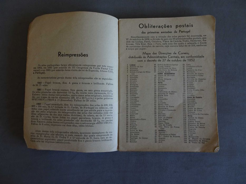 Livro Catálogo de selos postais de Portugal e Colónias 1947 - A Simões