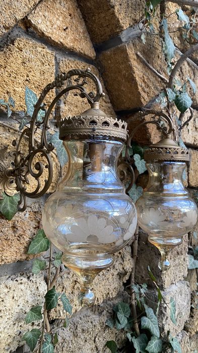 Винтаж. Бра парные абажур Капелька, большие, цена за пару, Италия