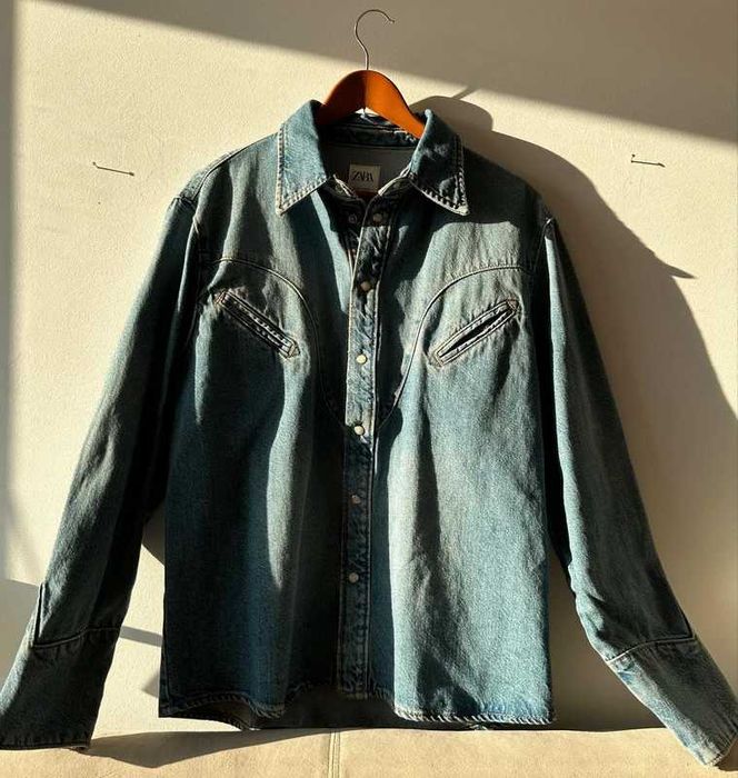 Zara koszula katana jeansowa M