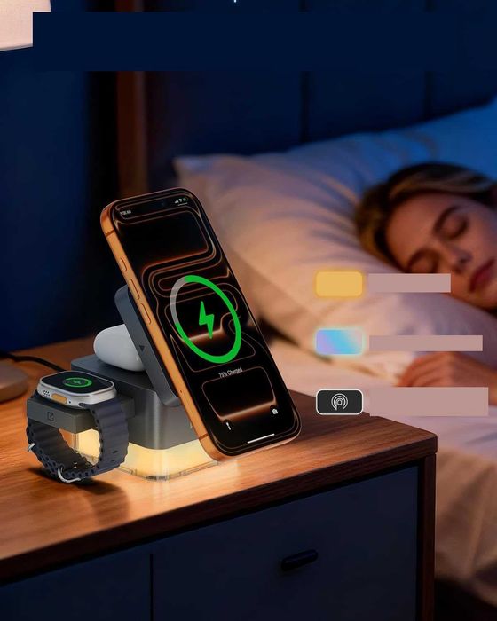 Stacja ładująca Apple Watch i iPhone do Magsafe, 3 w 1