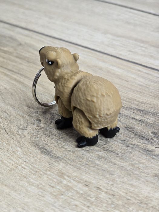 Breloczek Kapibara 3d - Brelok Druk3d fidget Keychain mixGadzet