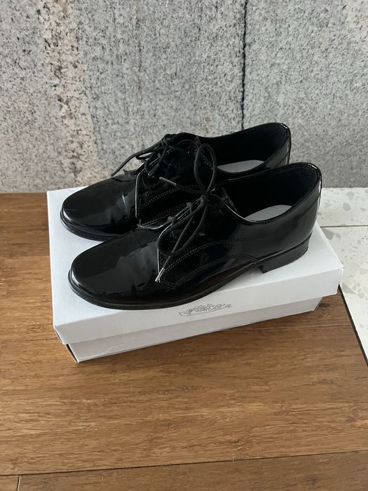 Buty komunijne 32 czarne lakierki
