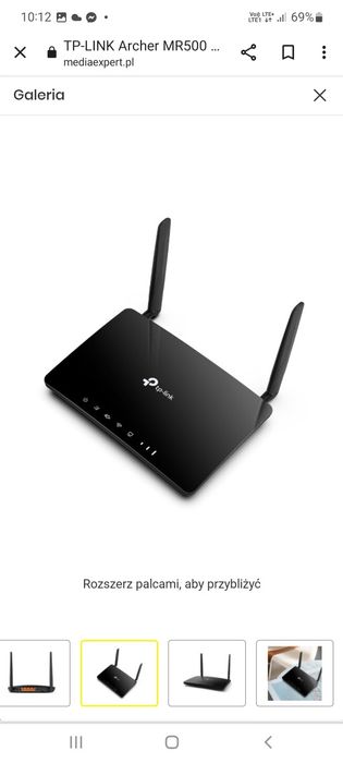 Ruter wf LTE 6 Tp Link Archer MR 500