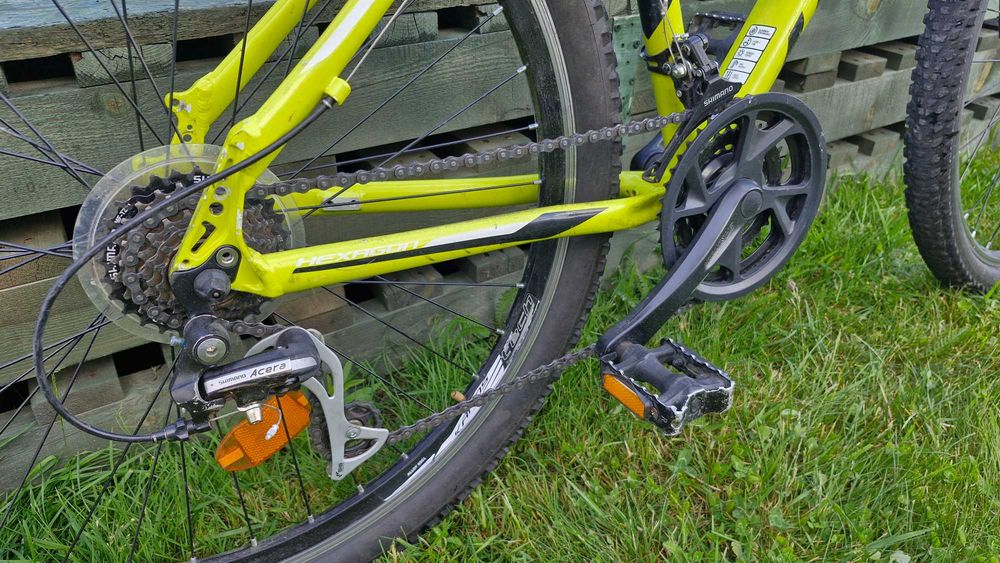 Rower górski KROSS HEXAGON R3 - Limonkowy mat - 17"