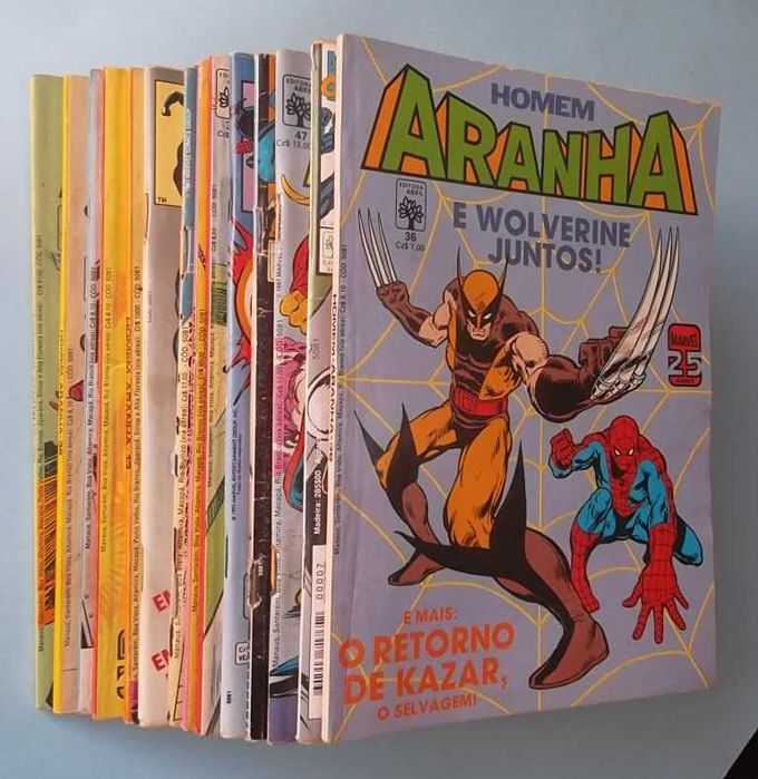 O HOMEM-ARANHA - Editora Abril. Lote de revistas BD