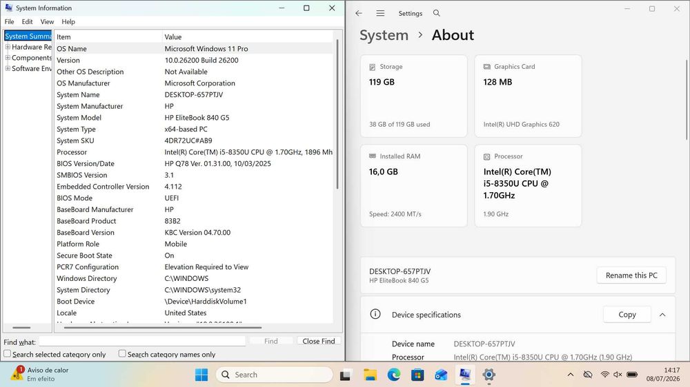 HP Elitebook 840 G5