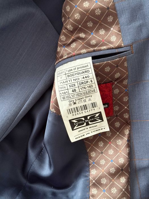 Чоловічий класичний костюм темно-синій size 48 170/180см