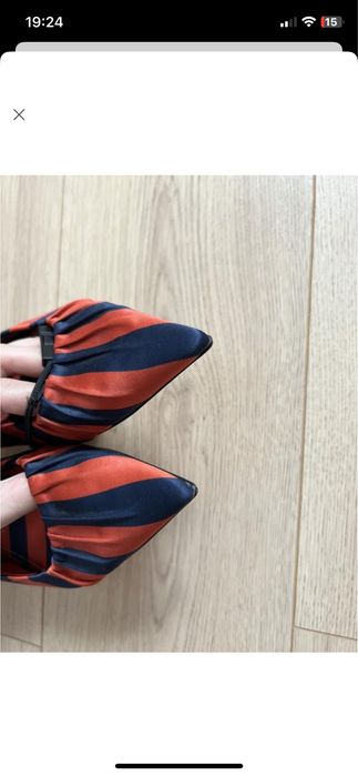 Полосатые туфли zara