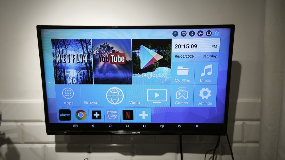 Telewizor Philips 32" 32PFL3088H/12 + Android Box TV